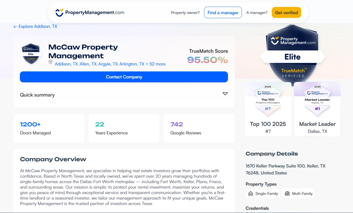 🏆 How McCaw Property Management Built a Reputation That Speaks for Itself in Dallas–Fort Worth - Image 1 | PropertyManagement.com