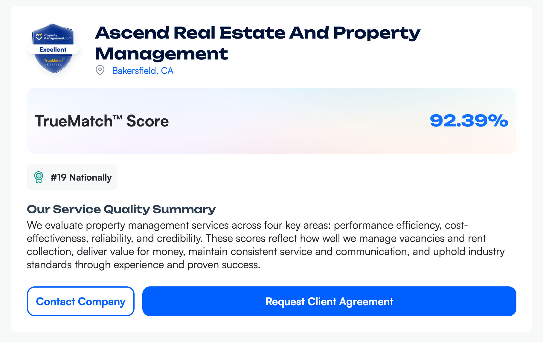🏆 TrueMatch™ Reveal: Ascend Real Estate Leads Bakersfield Property Management - Image 1 | PropertyManagement.com