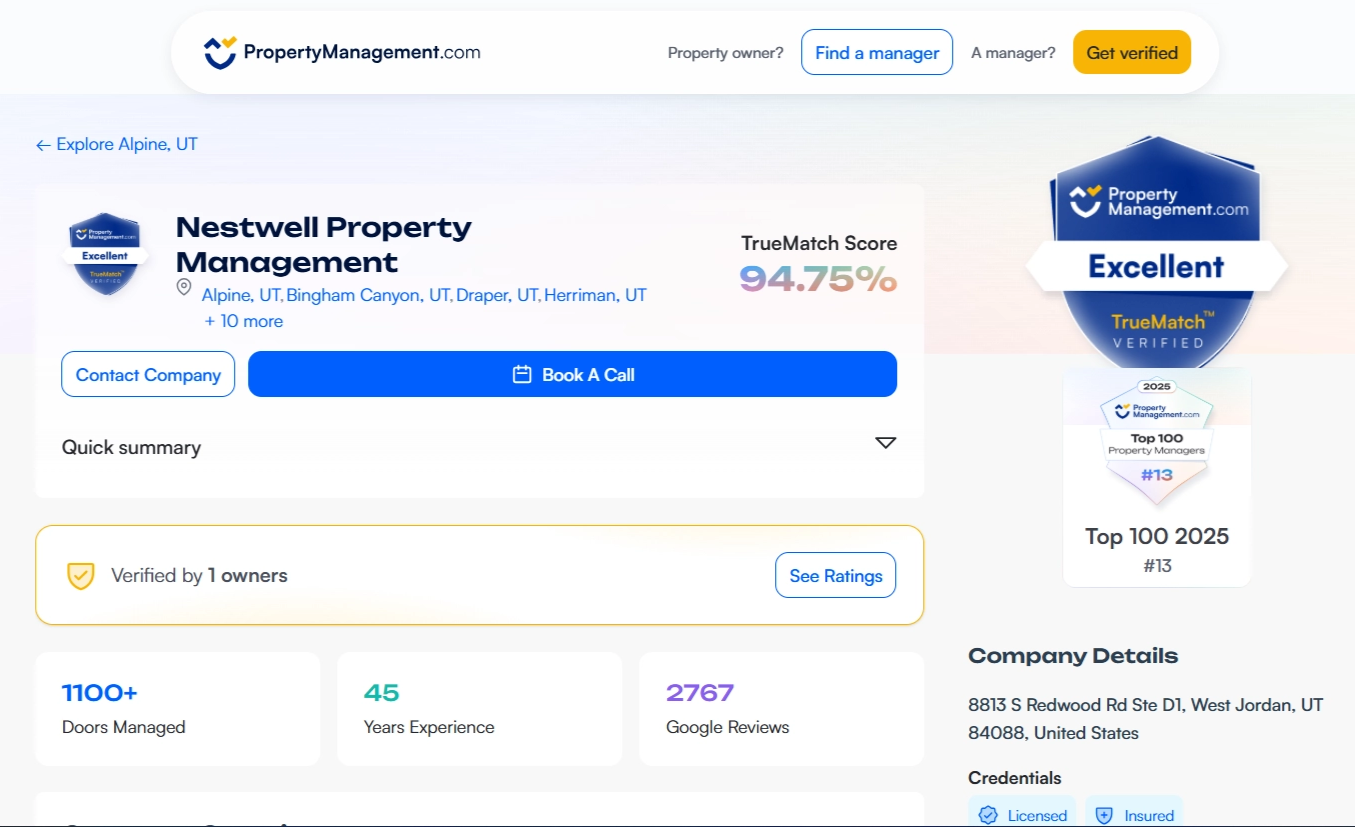 🏆 What Makes Nestwell Property Management a Trusted Partner for Utah Investors - Image 1 | PropertyManagement.com