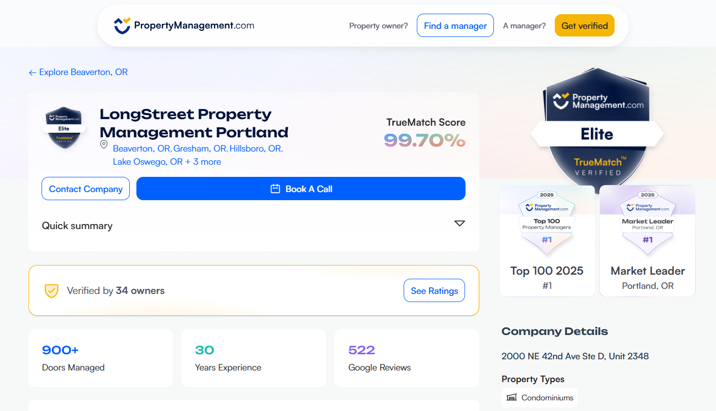 🏆How LongStreet Property Management Built a 900+ Door Portfolio and an Elite Reputation in Portland - Image 1 | PropertyManagement.com
